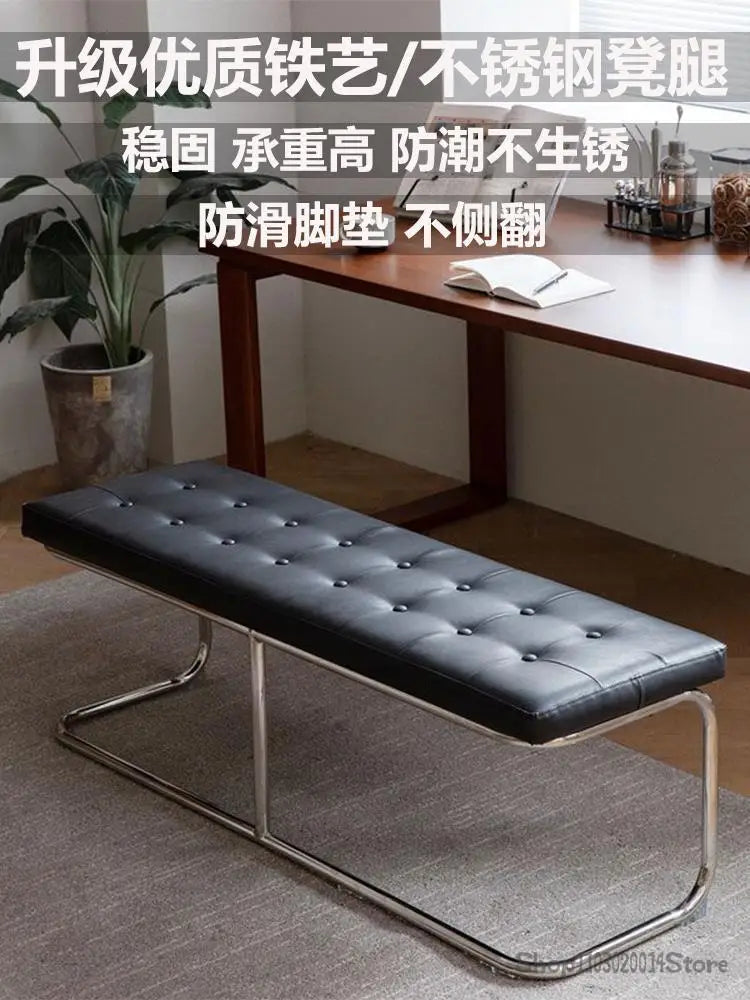 Bench Light Luxury Stainless Steel Household Sofa Bed