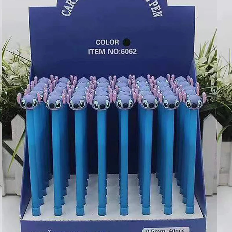 Disney 48 Pcs/lot Cartoon Stitch Gel Pen Cute