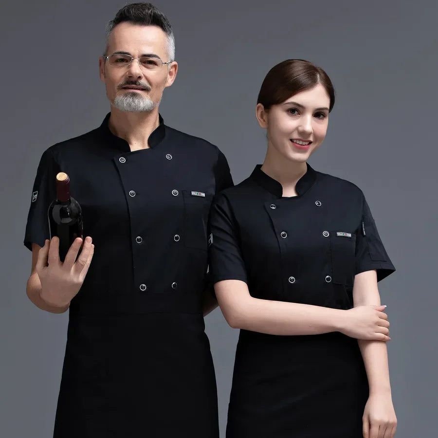 Breathable Mesh Chef Uniform Longsleeved for Men and