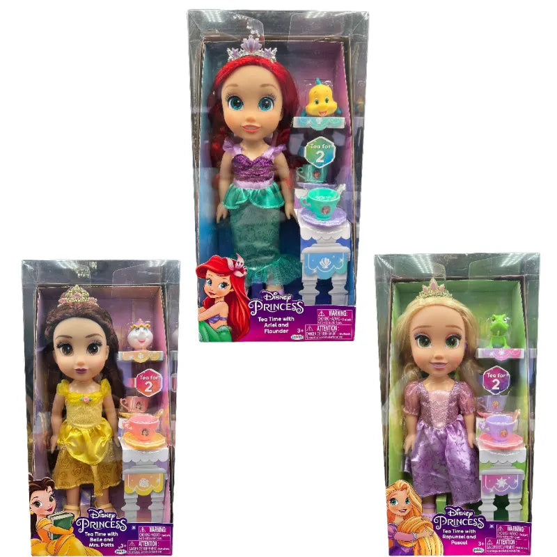 30cm Disney Elsa Anna Doll Mermaid Rapunzel Bell