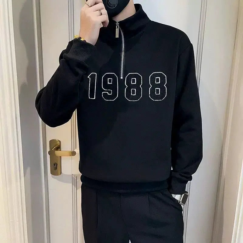 T Shirt for Man Sweatshirts Top White Embroidery