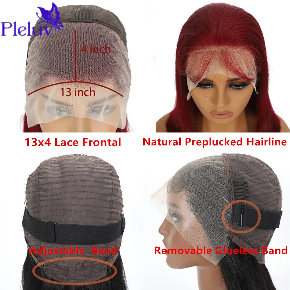 99J Bob Wigs Lace Front Human Hair Wigs