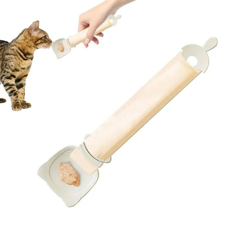 Cat Treat Squeeze Spoon Lickable Cat Treats Dispenser