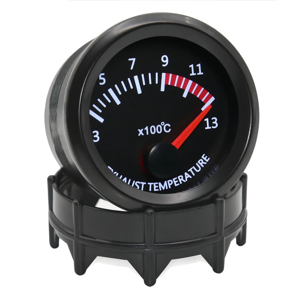 2" 52MM White LED Exhaust Gas Temperature Gauge - EGT Meter with Sensor for Gasoline Cars (3~13X100℃)