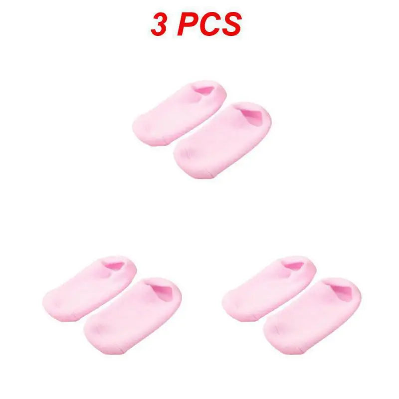 1~4PCS Reusable SPA Gel Socks Moisturizing Whitening Exfoliating