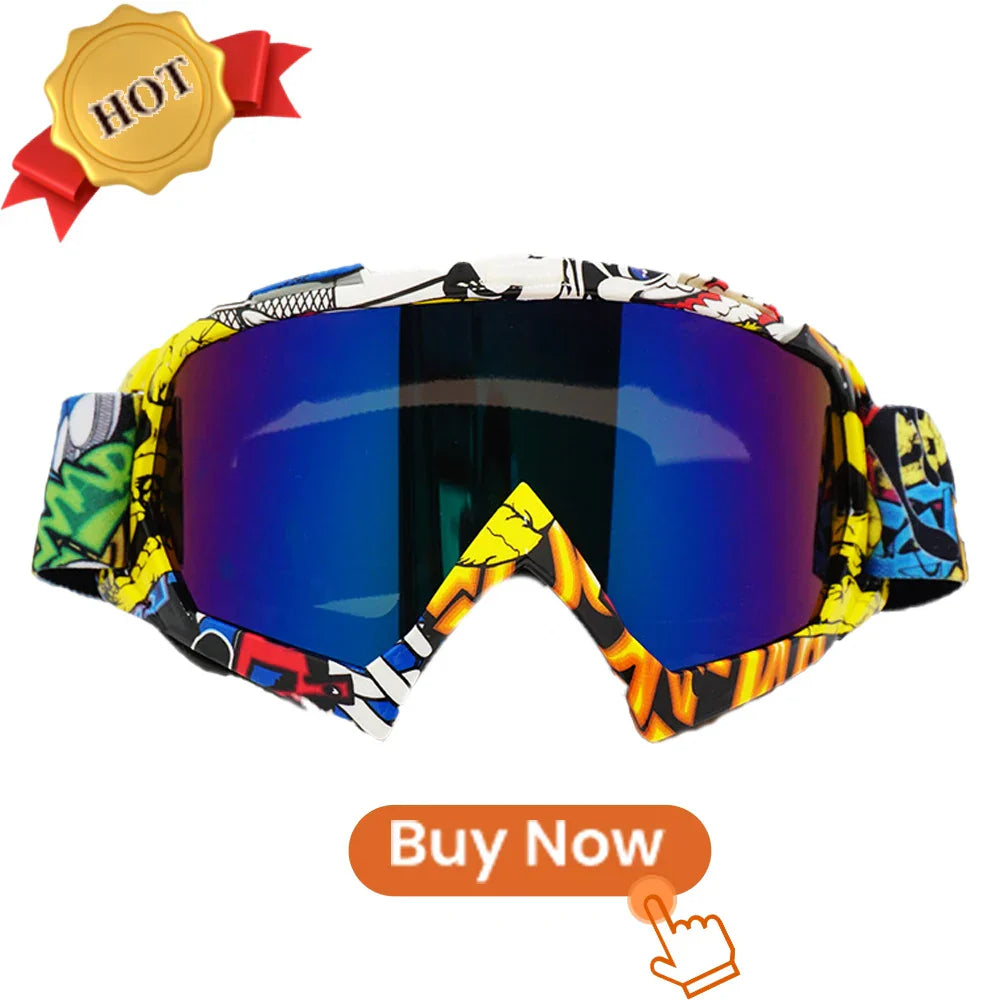 Newest Motorcycle Goggles for Men Retro Motocross Riding