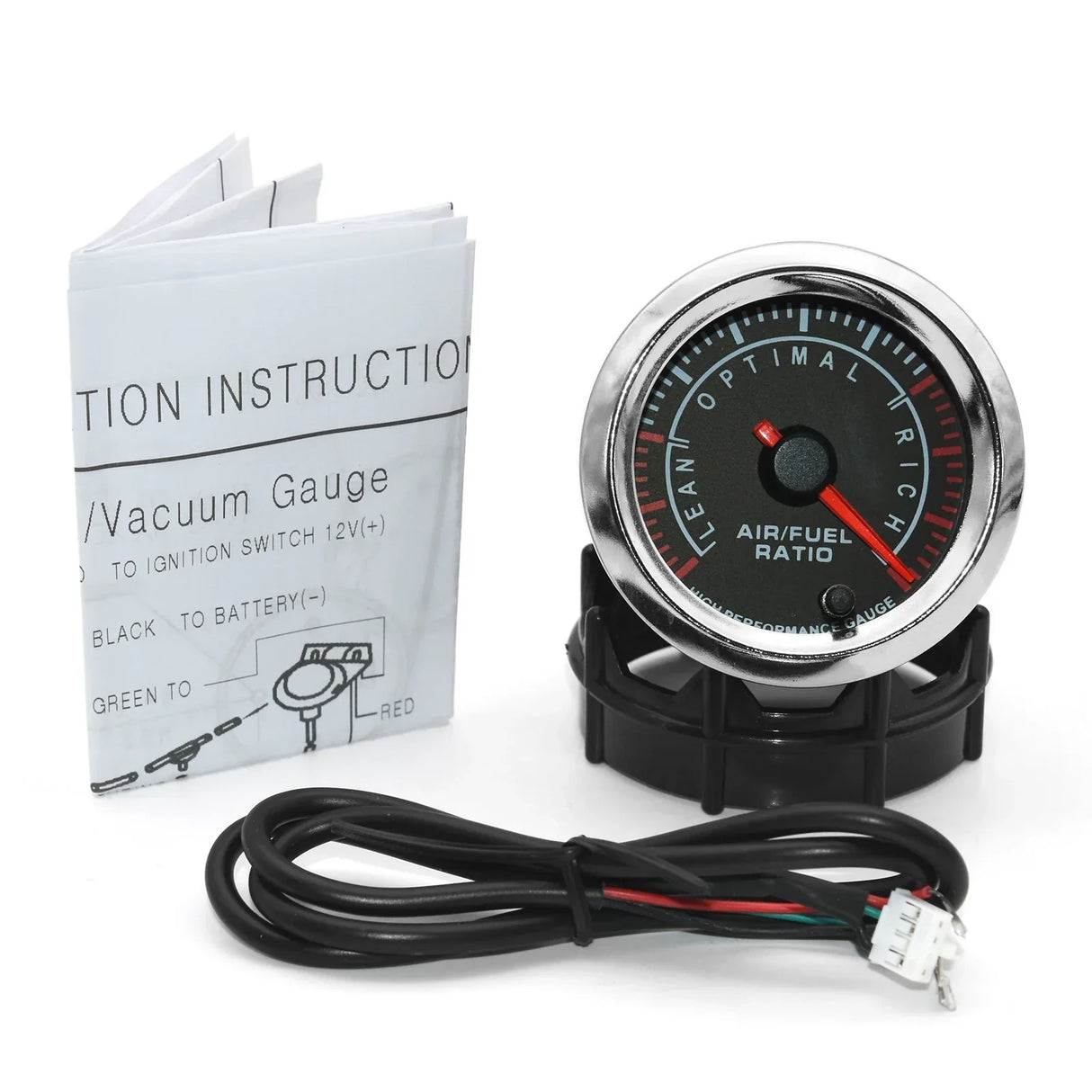 52mm Digital Air Fuel Ratio Gauge with O2 Sensor - 7 Color Backlight