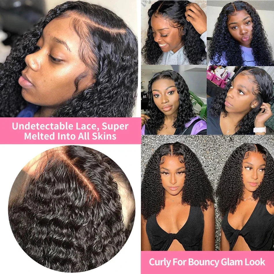 Glueless Transparent 13x4 Lace Front Human Hair Wigs