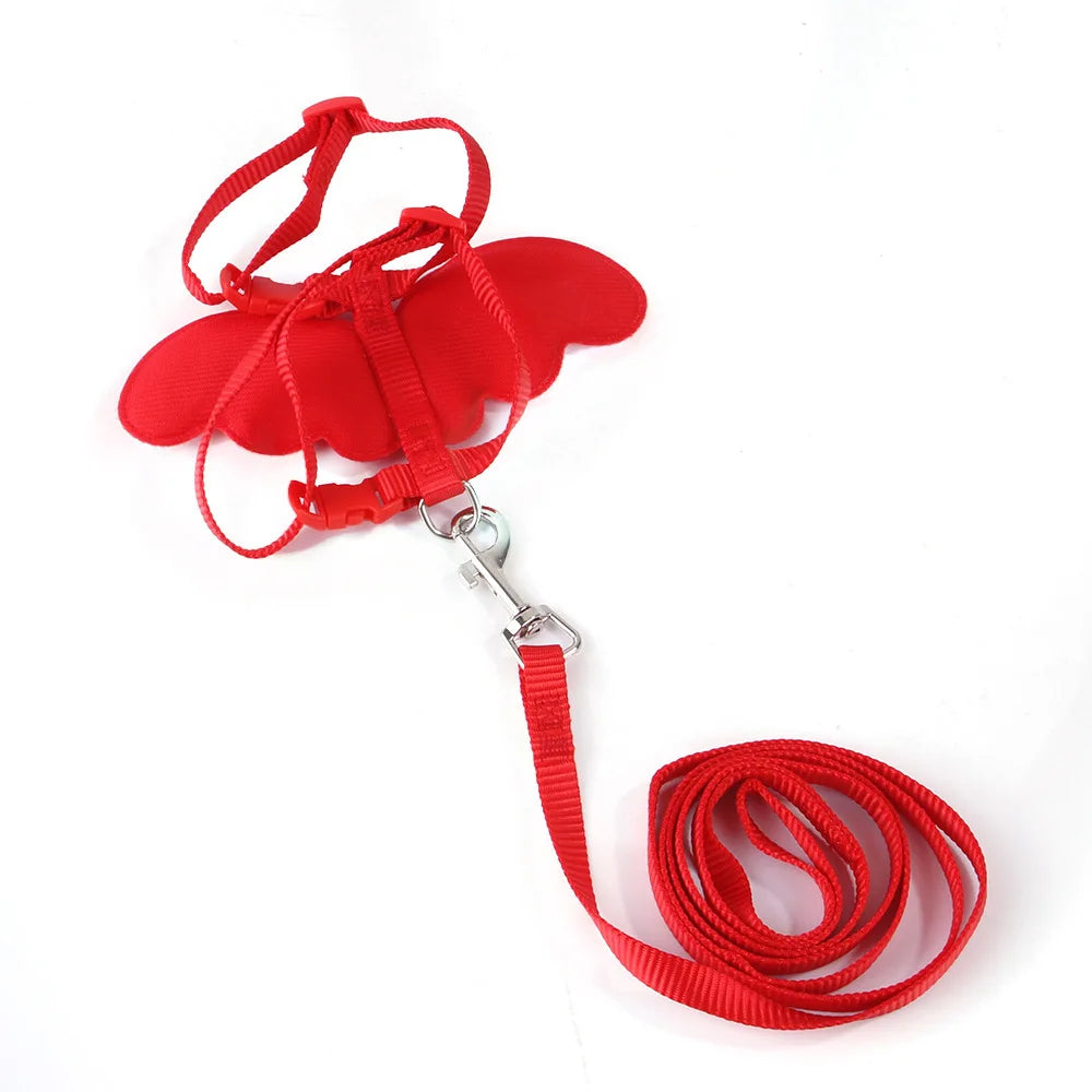 Hamster Rabbit Angel Wings Harness Leash Collar Chest
