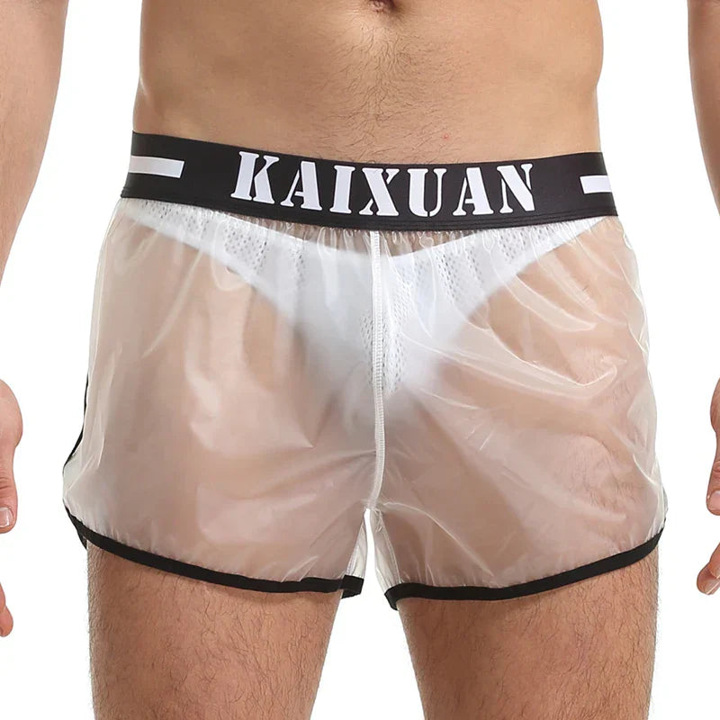 Swimwear Men Beachwear Transparent Quick Dry Waterproof Board