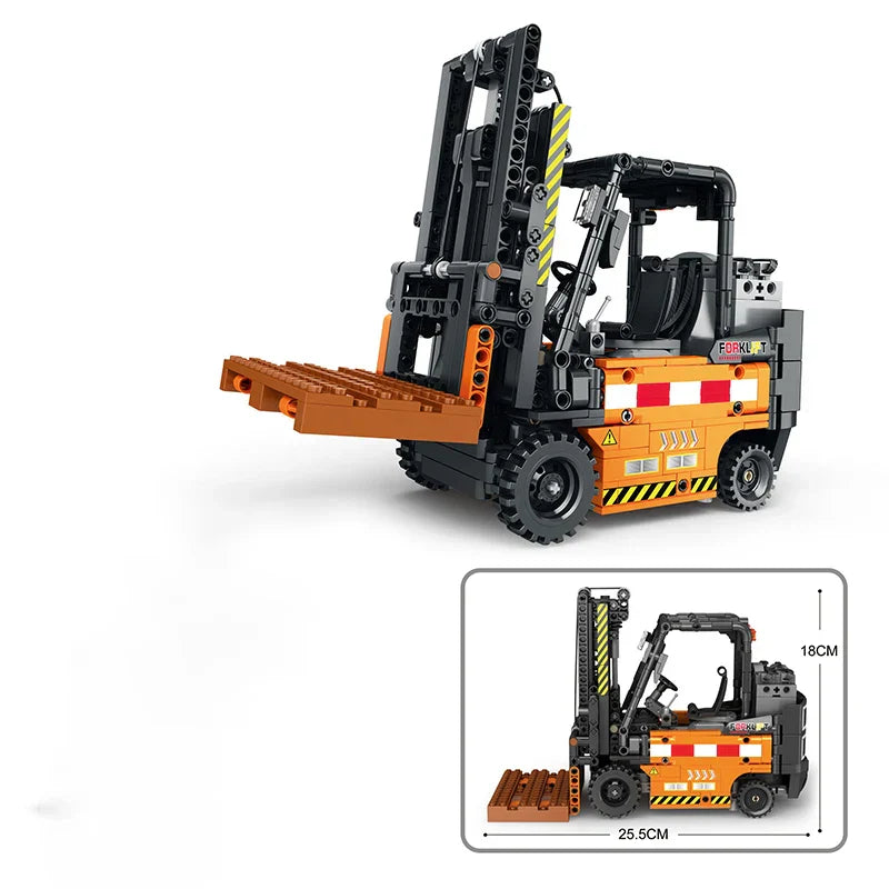 722PCS Remote Control Forklift MOC Model Building Blocks