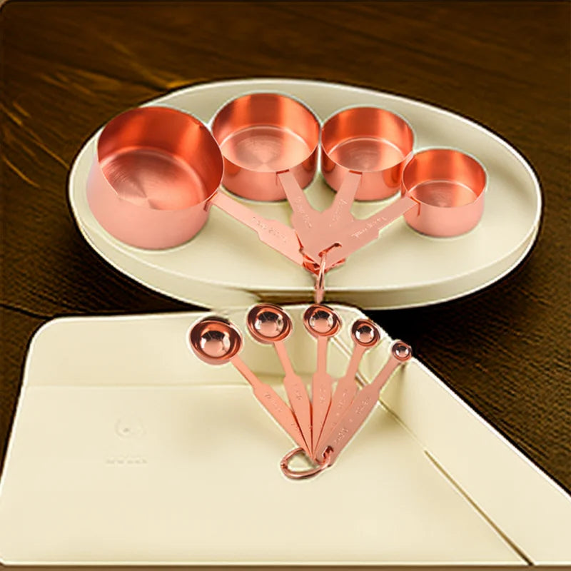 Baking Measuring Cups And Spoons Set stainless steel