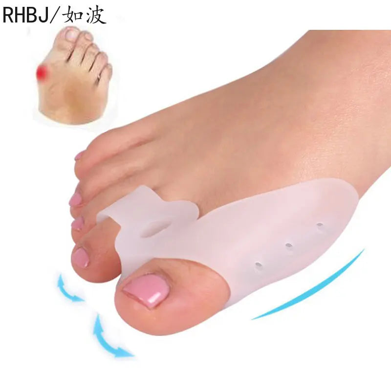 2Pcs Silicone Gel Thumb Corrector Bunion Foot Toe
