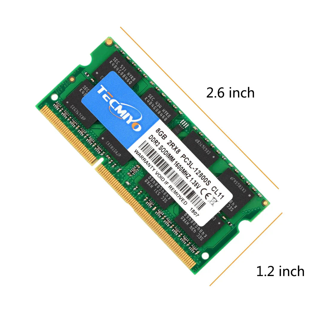 Tecmiyo Laptop RAM 16GB ( 2X 8GB )
