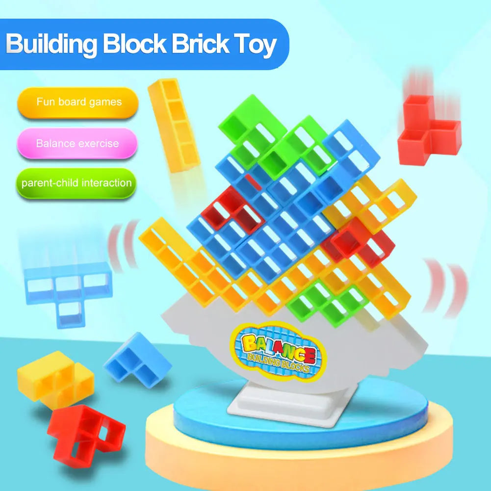 16-48 Blocks Building Block Brick Toy Balance Stacked