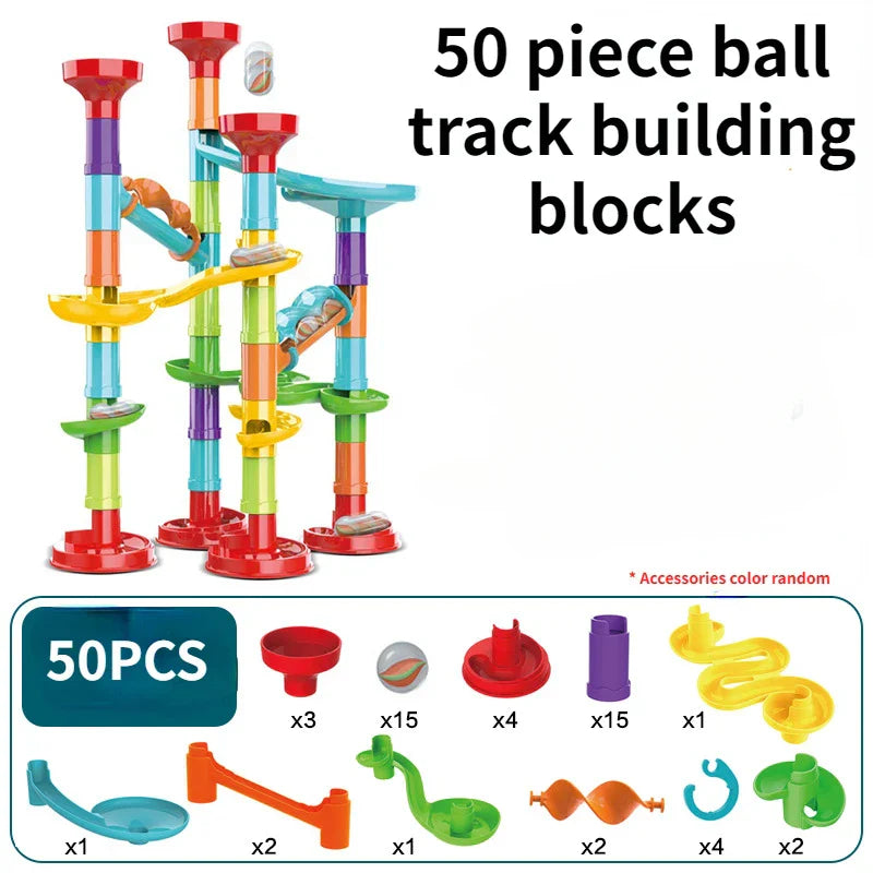 Marble Run Building Blocks Marbles Slide Toys Children
