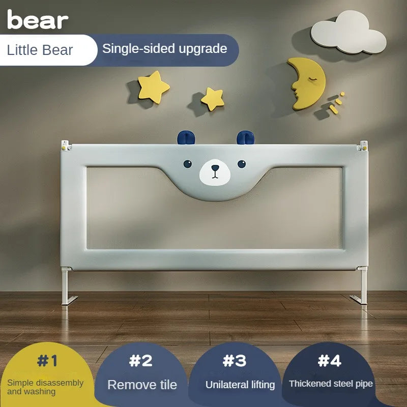 Embroidered Children's Anti-falling Bed Fence Universal Safety Guard