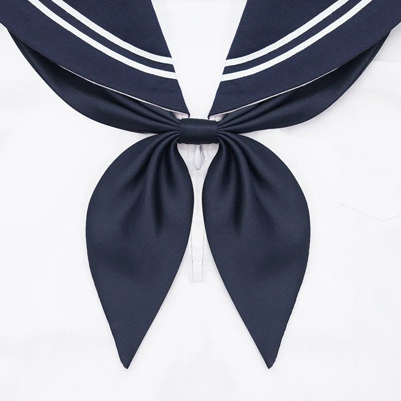 Japanese School Girl Cosplay Anime Sailor Suit Bow