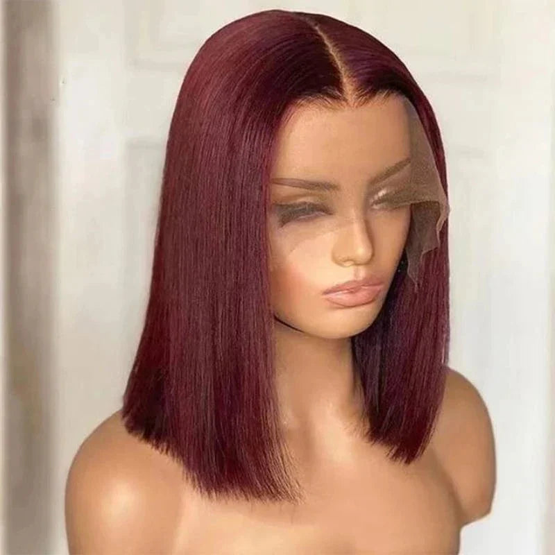 Blonde Bob Wigs Deep Part 13x4 Human Hair