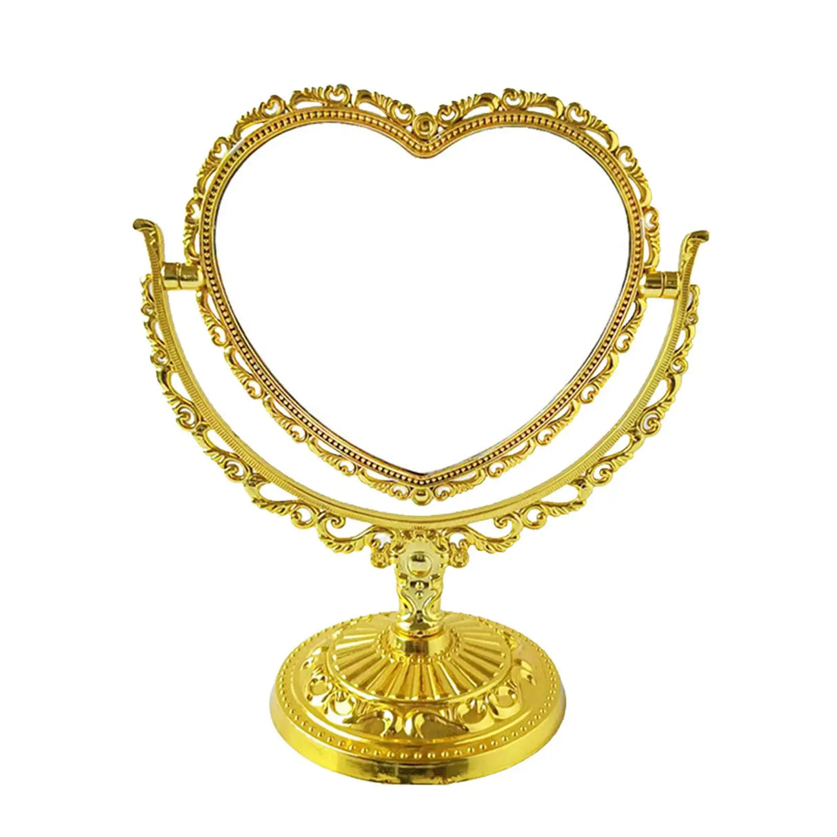 Tabletop Makeup Mirror Elegant Decorative 360 Degree Rotation