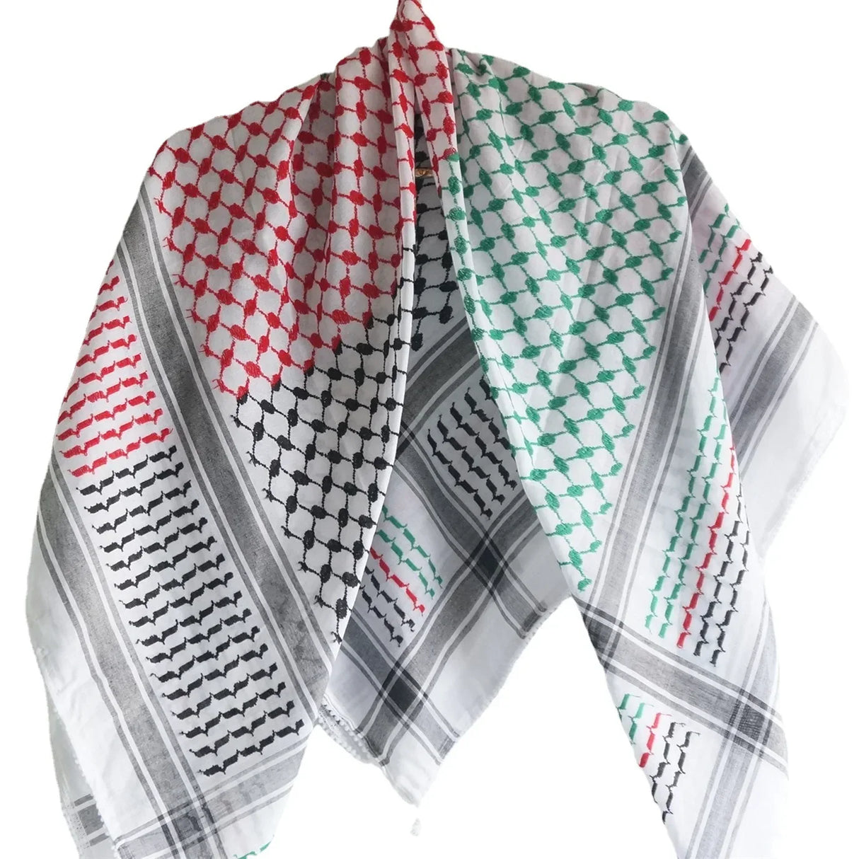 New 125cm Colorful Plaid Muslim Hijab Tactical Desert
