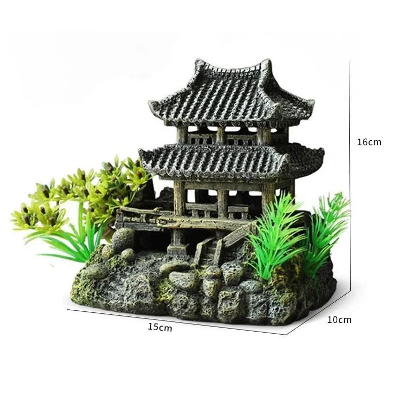Fish Tank Plant Rockery Multi-style Aquarium Decoration,Resin Artificial