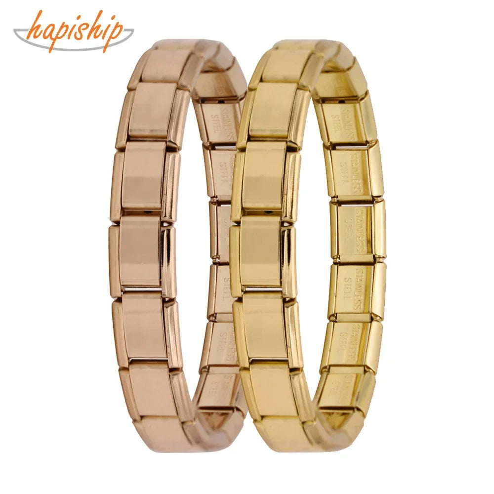Hapiship Top Women's Girl Jewelry 9mm Width Itanlian