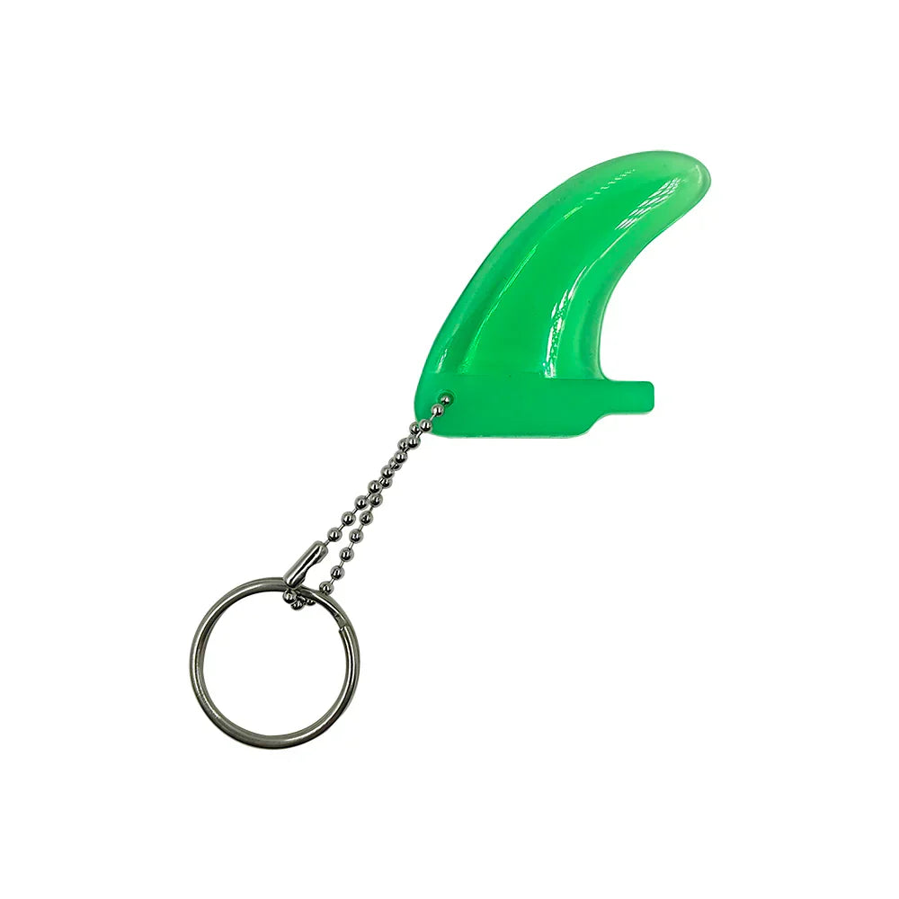 Key Chain Ring Clear Colorful Surf Fins Key
