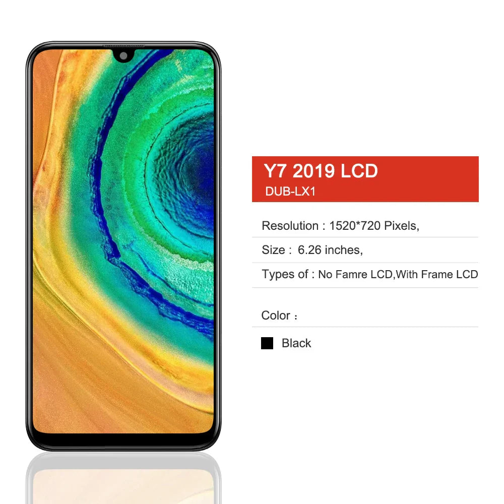 6.26" Original For Huawei Y7 2019 LCD Display