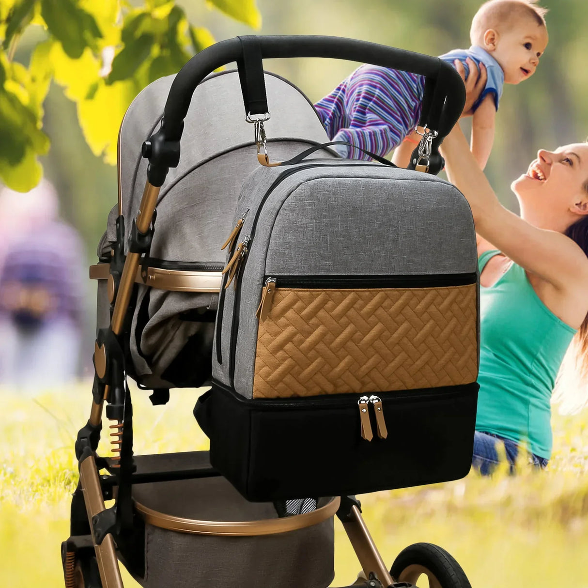 Baby Diaper Bag Heat PreservationTravel Back Pack Carrier