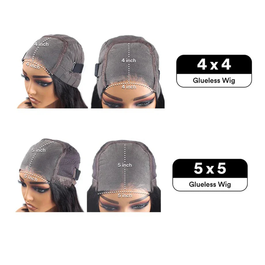Glueless Wig Human Hair Ready To wear Pre