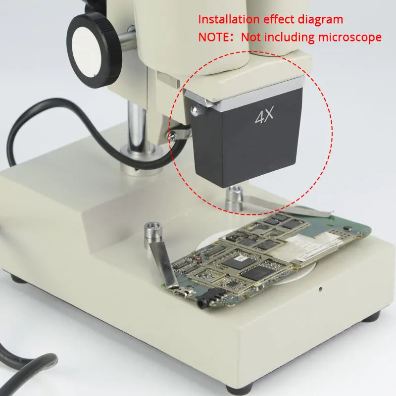 1X 2X 3X 4X Stereo Microscope Objective Lens