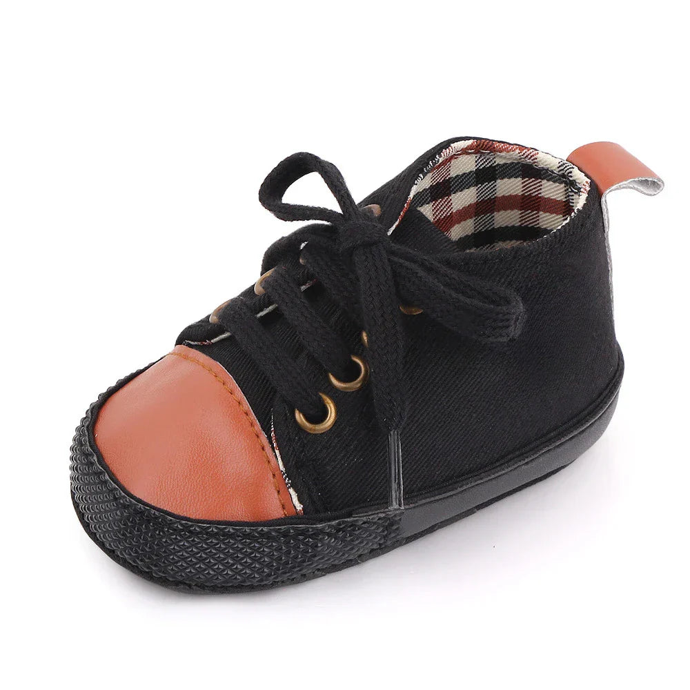 Baby Canvas Classic Sneakers Newborn Print Star Sports