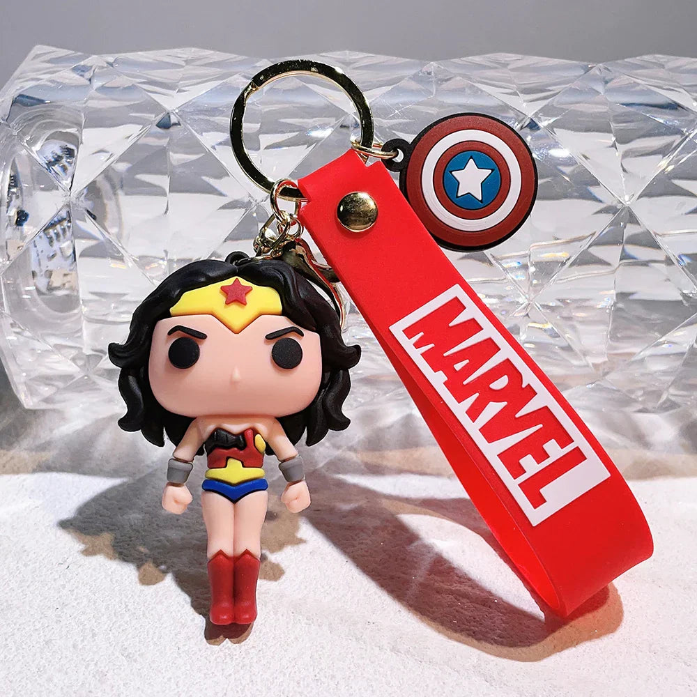 Marvel Keychain Silicone Bag Keyring For Women Disney