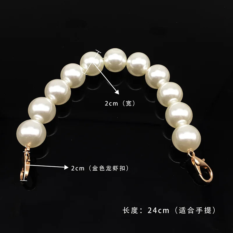 Pearl Strap for Bags Handbag Handles DIY Purse