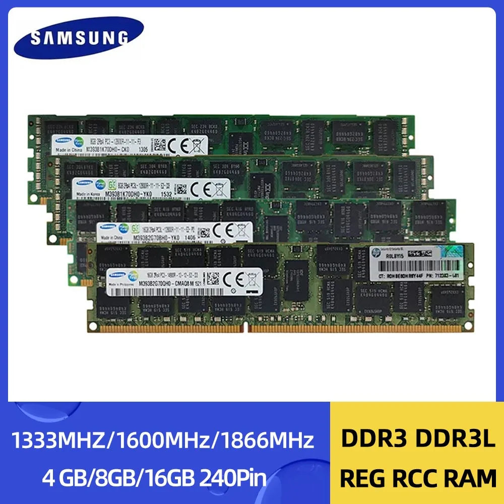 Samsung Server Memoria DDR3 DDR3L 16GB 8GB 4GB