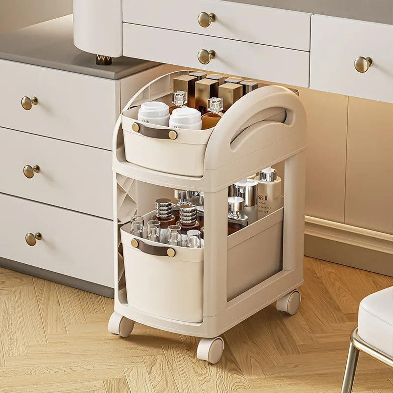 Movable Storage Trolley Kitchen Wheels Rack Small Mobile