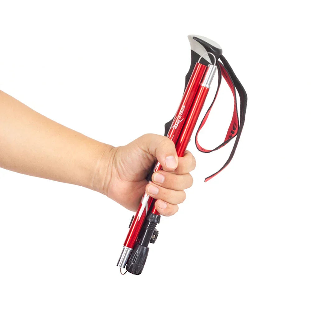 Lightweight Collapsible Trekking Pole Five-fold Walking Stick for