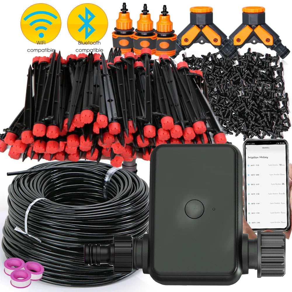 30/50M Tuya WiFi/Bluetooth Compatible Timer Automatic Irrigation Equipment