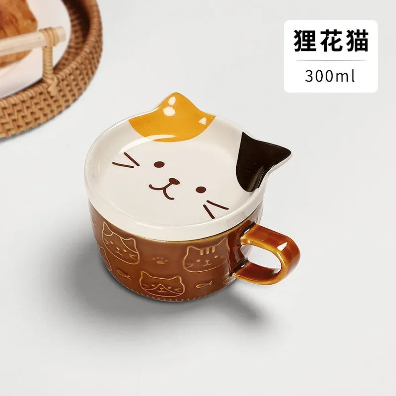 Creative Mug Cute Cartoon Animal Ceramic Mug with