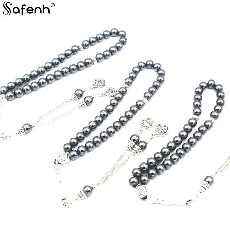 Tasbih Natural Hematite Stone Promotes Blood Circulation Misbaha