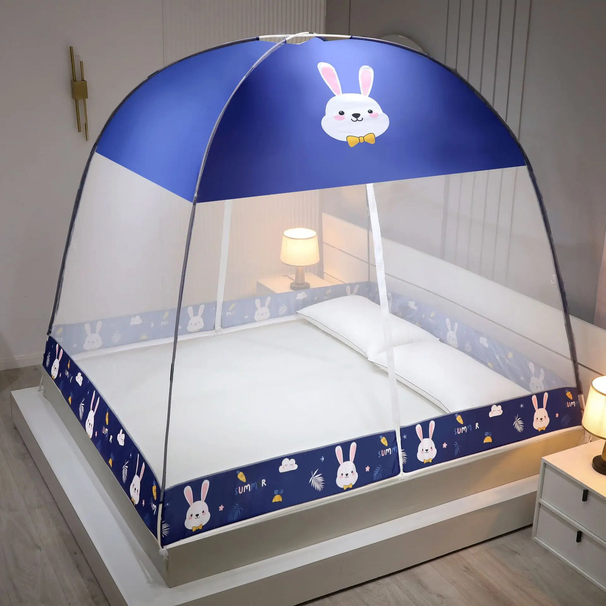 Installation Free Yurt Mosquito Net Household Densified Single