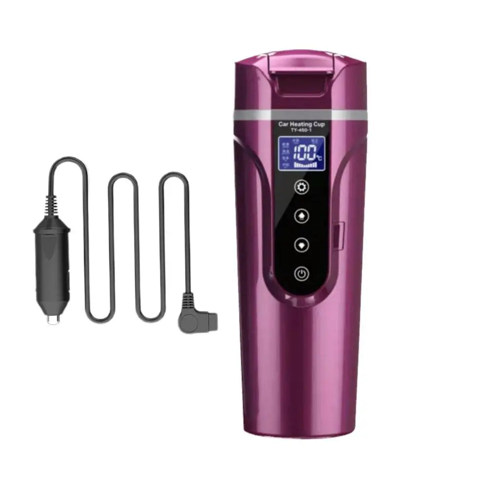 12V24V Digital Car Heating Cup With Temperature Control