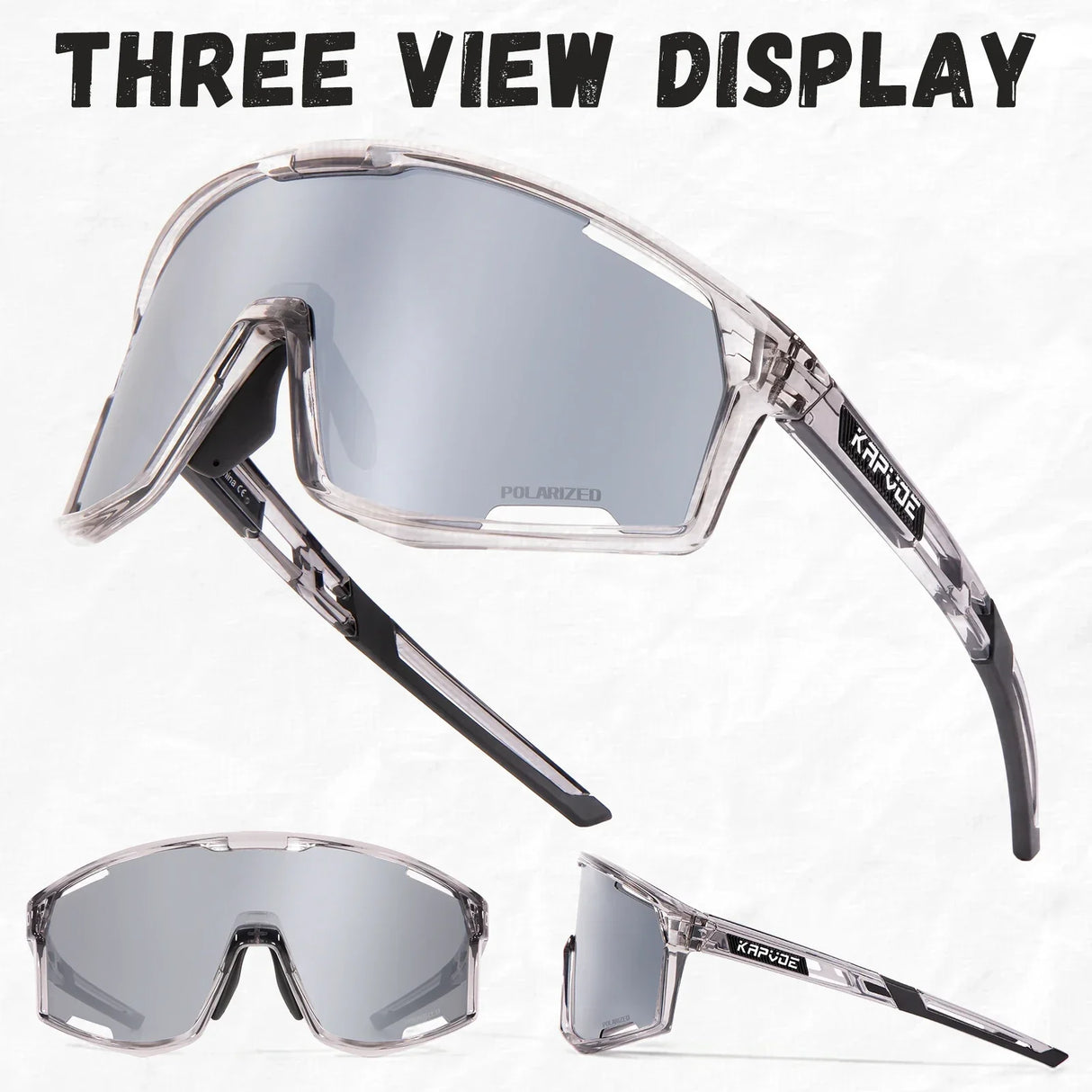 Kapvoe Polarized Cycling Sunglasses Cycling Glasses Outdoor UV400