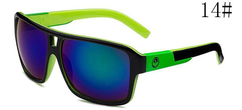 Square Sunglasses Men Dragon Brand Designer Mirror Driving