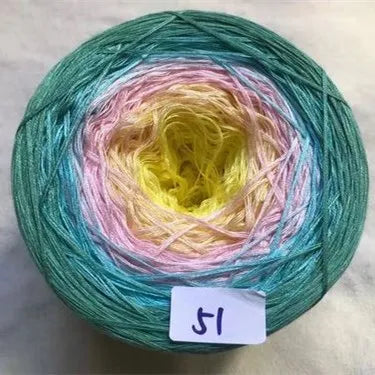 300g Cake Gradient Color Crocheted Shawl Blanket DIY