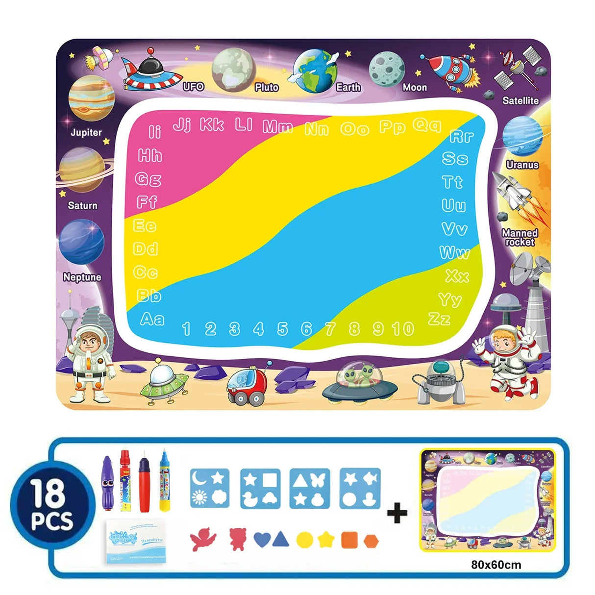 Coolplay Magic Water Drawing Mat Coloring Doodle Mat