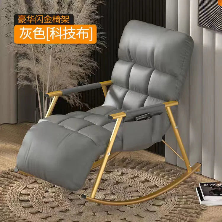 Recliner Nordic Lazy Sofas Rocking Chairs Living Room