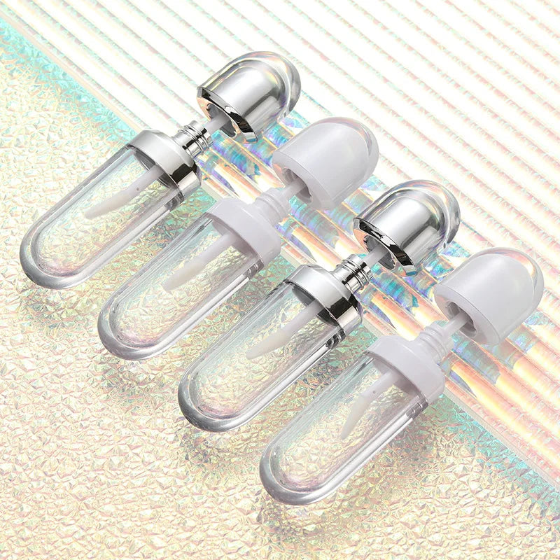 5ml pink flat lip gloss tube dispensing bottle