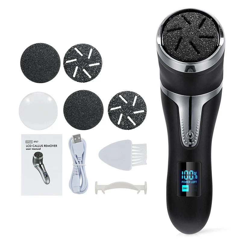 Rechargeable Electric Foot File Electric Pedicure Sander IPX7